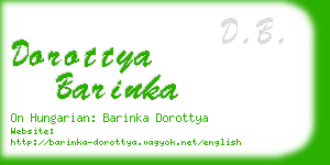 dorottya barinka business card